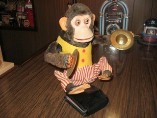 VINTAGE CK JOLLY CHIMP CYMBAL CLAPPING MONKEY / BATTERY OPERATED / JAPAN 8