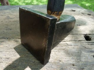Vintage Heller 5 Lb.  Blacksmith/anvil/forge Mkd.  3 Flatter Hammer