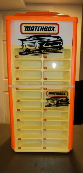 RARE 75 Car MATCHBOX ROTATING STORE DISPLAY CASE OLD STOCK BOX 3