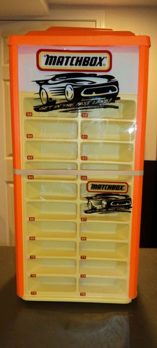 RARE 75 Car MATCHBOX ROTATING STORE DISPLAY CASE OLD STOCK BOX 4