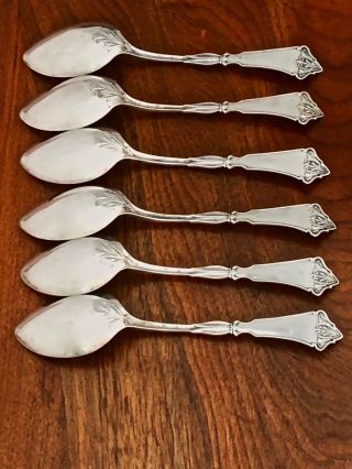 - SUBLIME HOTCHKISS & SCHREUDER SIX COIN SILVER TEASPOONS: UNIQUE / HKS11 6