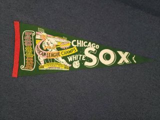 Vintage 1959 Chicago White Sox American League Champions Felt Pennant