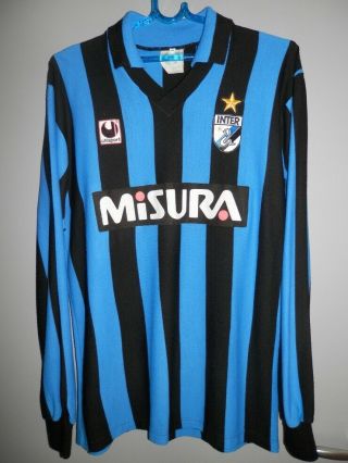 Shirt Inter Maglia 1988 - 1989 Uhl Sport Jersey Serie A Calcio Italia Vintage