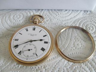 Vintage Swiss made pocket watch gold plated and 3