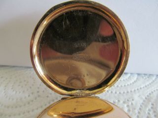 Vintage Swiss made pocket watch gold plated and 5