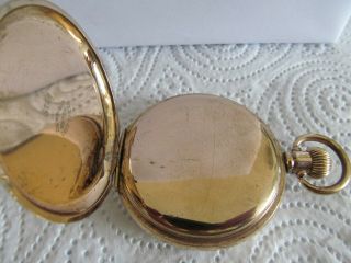 Vintage Swiss made pocket watch gold plated and 6