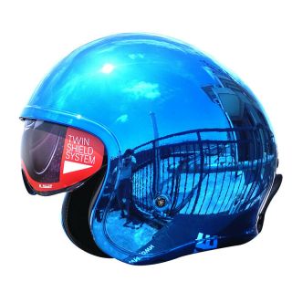 Motorcycle Helmet Ece 3/4 Open Face Vintage Helmet Plating Color