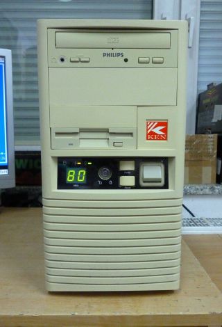 Vintage Pc,  486 Dx2 80mhz 16mb Ram 600mb Hdd / Isa Vlb Ms - Dos Computer 4 66 100