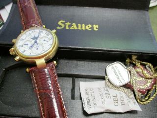 Stauer Men ' s 13373 Automatic Moon Phase Chronograph Tachymeter Watch 2