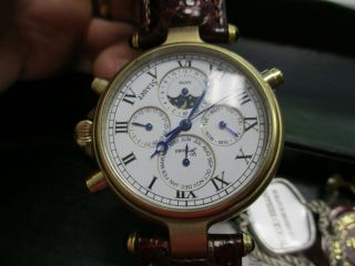 Stauer Men ' s 13373 Automatic Moon Phase Chronograph Tachymeter Watch 5