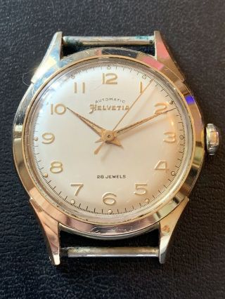 Vintage 1050’s Helvetia 28 Jewel Automatic Watch