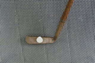 Antique Vintage Hickory Wood Shaft Macgregor Ivora Fancy Face Putter