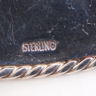 VTG Sterling Silver State Western Engraved Monogram 