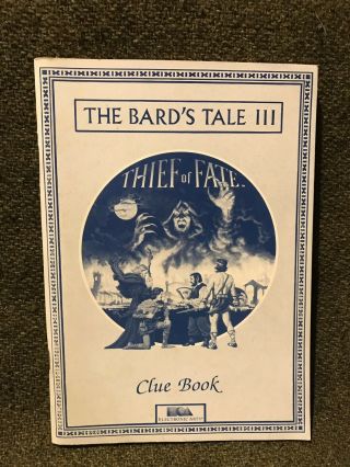 Vintage THE BARD ' S TALE III: THIEF OF FATE Apple II,  Clue Book EA Computer Game 8