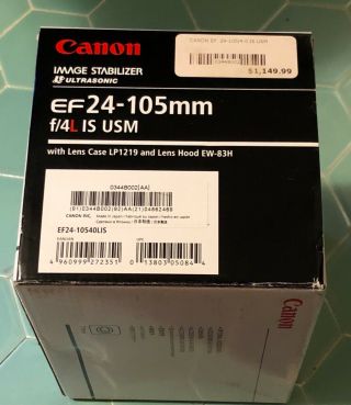 Canon EF 24 - 105mm f/4 II IS L USM Lens,  rarely. 2