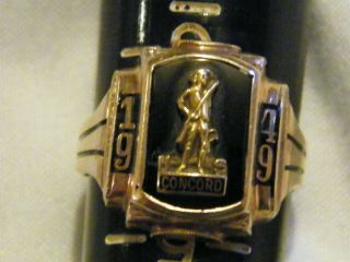 Vintage 10k Gold 1949 Class Ring 5.  1 Grams