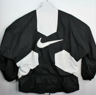 Vtg Nike Windbreaker Big Swoosh Nylon Jacket Color Block Men 
