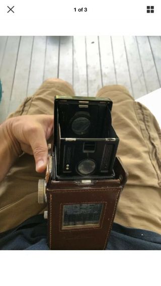 Vintage Rolleiflex 3.  5 Camera Zeiss 75mm 1:3.  5 Lens 1954 10