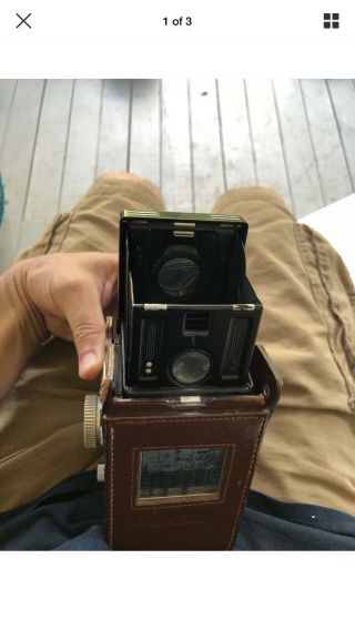 Vintage Rolleiflex 3.  5 Camera Zeiss 75mm 1:3.  5 Lens 1954 12