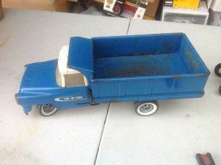 Rare Blue Vintage Tru Scale International Dump Truck Paint Farm Toys