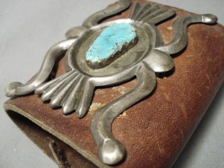 Huge Very Old Vintage Navajo Bisbee Turquoise Sterling Silver Ketoh Bracelet