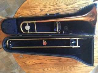 Vintage Conn Director Model Trombonel And Case