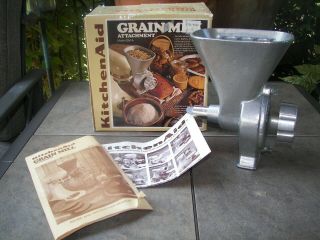 Vintage Hobart Kitchenaid Metal Grain Mill Attachment Gm - A For Stand Mixer