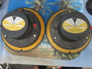 Pr Vintage Jbl Le - 20 Alnico Horn Tweeters,  16 Ohms,  6998/7003,  Lancer 66 77 88