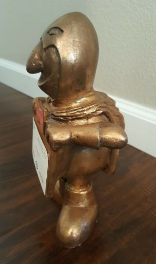 Budweiser Bud Man Rare 1/1 10 inch Statue Gold Paint one of a Kind 2