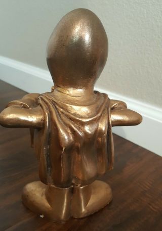 Budweiser Bud Man Rare 1/1 10 inch Statue Gold Paint one of a Kind 3
