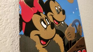 Vintage Standard Gasoline Porcelain Gas Oil Mickey Minnie Mouse Walt Disney Sign