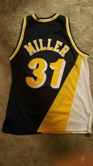 Champion Authentic Indiana Pacers Reggie Miller Jersey Vintage 90s sz 48 L Large 2