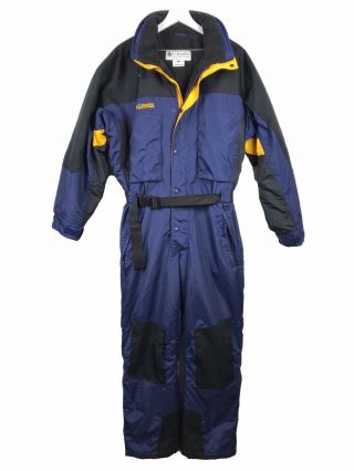 Columbia Sportswear Adult Large Blue One Piece Ski Suit Snowboard Vintage Mens L