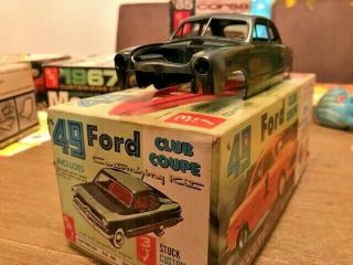 Nib Vintage Amt 3 In 1 1949 Ford Club Coupe Kit.  Rare & Just Like It Came