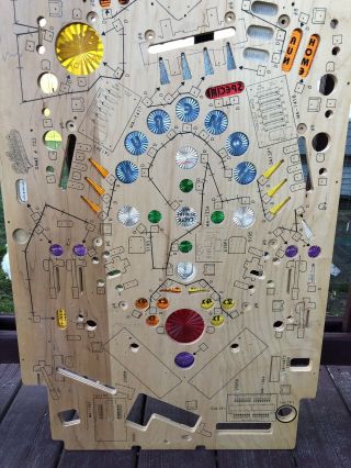 Gottlieb Silver Slugger Pinball Machine NOS Playfield.  Rare / Wall Hanger / Art 6