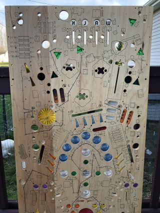 Gottlieb Silver Slugger Pinball Machine NOS Playfield.  Rare / Wall Hanger / Art 7