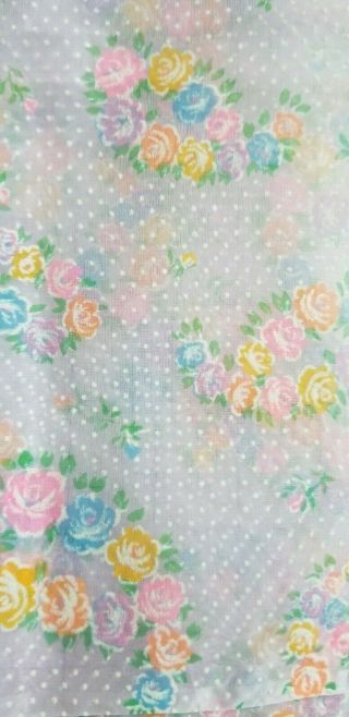 2 Yards Vintage Flocked Fabric Lavender Sheer Flocked Dotted Swiss Fabric