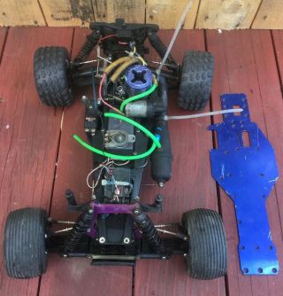 Vintage 1/10 Scale Traxxas Rc Nitro Truck Buggy