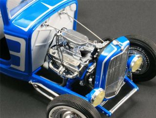 1932 FORD DEUCE GRAND NATIONAL LAZER BLUE METALLIC ACME 1:18 GMP VINTAGE 1805008 3