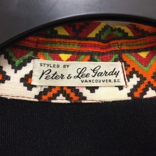 Vintage 70s Hippie Aztec Native American Print Shirt Top Festival Polyester L XL 5
