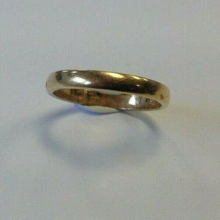 Vintage Fully Hallmarked L.  Bros 18ct Gold Wedding Band Ring 6