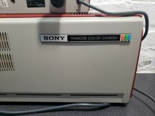 Vintage Sony Trinicon Professional Color Video Camera DXC1000 Camcorder Red 4