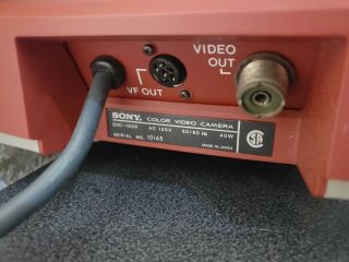 Vintage Sony Trinicon Professional Color Video Camera DXC1000 Camcorder Red 6