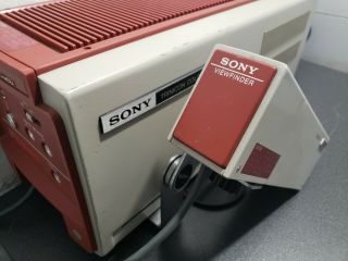 Vintage Sony Trinicon Professional Color Video Camera DXC1000 Camcorder Red 7