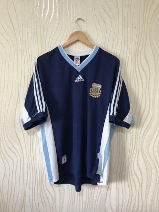 Argentina 1998 1999 Away Football Shirt Soccer Jersey Adidas Vintage Very Rare