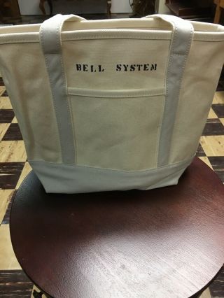 Vintage Bell System Canvas Lineman,  Splicer,  Installer Tool Hardware Bag Nos