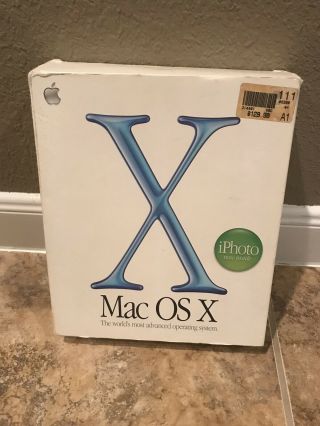 Apple Mac Os X 10.  0 Full Retail Version Vintage Pre Owned Complete