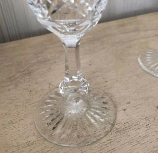 Vintage Signed Baccarat Cut Crystal Set of 6 Champagne Flutes Glasses Stemware B 6