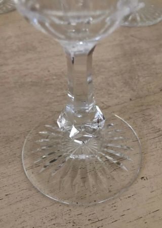 Vintage Signed Baccarat Cut Crystal Set of 6 Champagne Flutes Glasses Stemware A 6