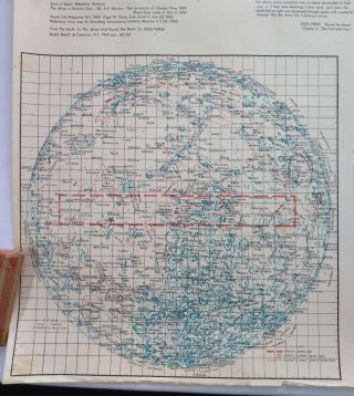 Vintage 1966 Your Guide to the Moon Poster Map 4